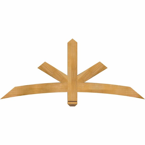 Ekena Millwork Alberta Rough Sawn Timber Gable Bracket, Western Red Cedar, 60"W x 25"H x 4"D x 4"F, 10/12 Pitch GBW060X25X0404ALB00RWR - main